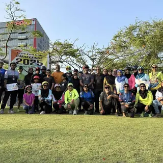 Group at the Year-End Ride Challenge awards
